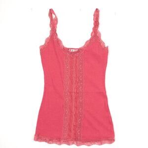 Fairycore cami top pink red